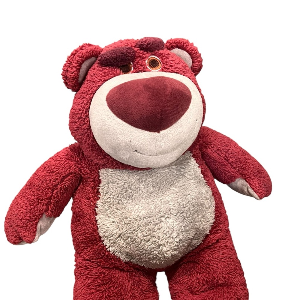Disney Red and Cream Lotso-Inspired Plush Bear - Picture 1 of 1